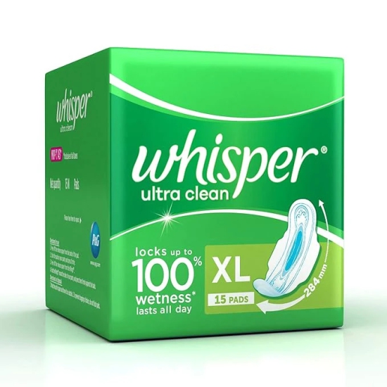 Whisper Ultra Clean 15 Pcs