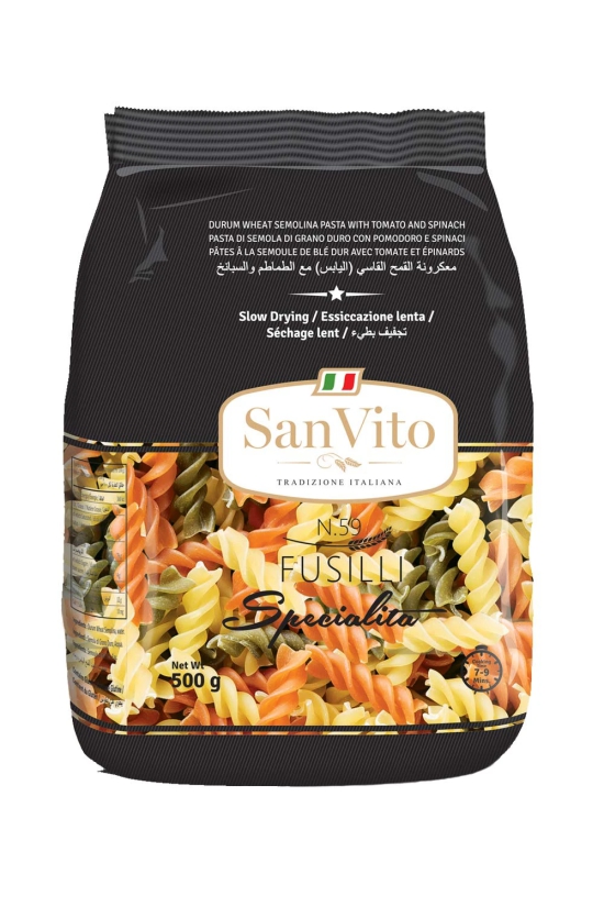 San Vito Tricolour Fusilli, 500 gm