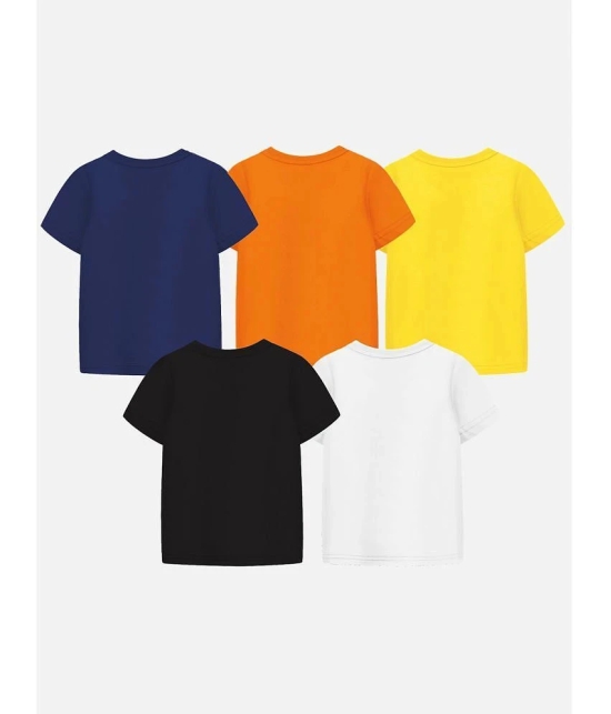 Trampoline Multicolor Cotton Blend Boys T-Shirt ( Pack of 5 ) - None