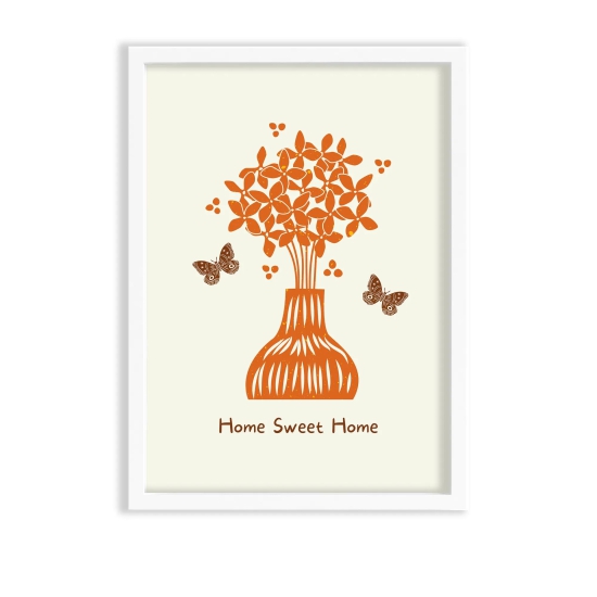 Home sweet home-A1 / White Frame