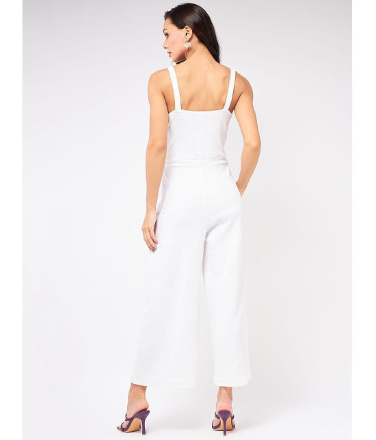 Zima Leto - White Polyester Regular Fit Womens Jumpsuit ( Pack of 1 ) - None