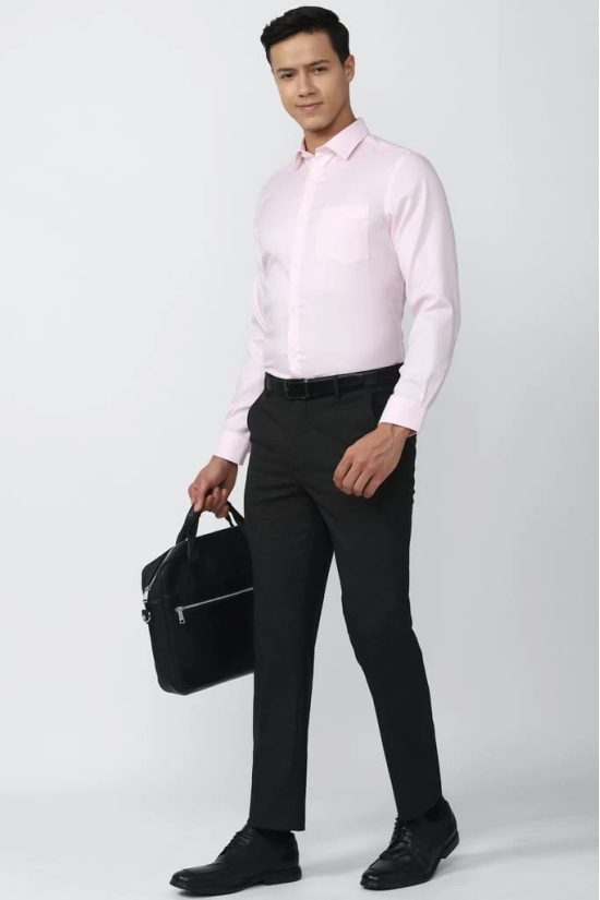 Men Pink Regular Fit Formal Full Sleeves Formal Shirt