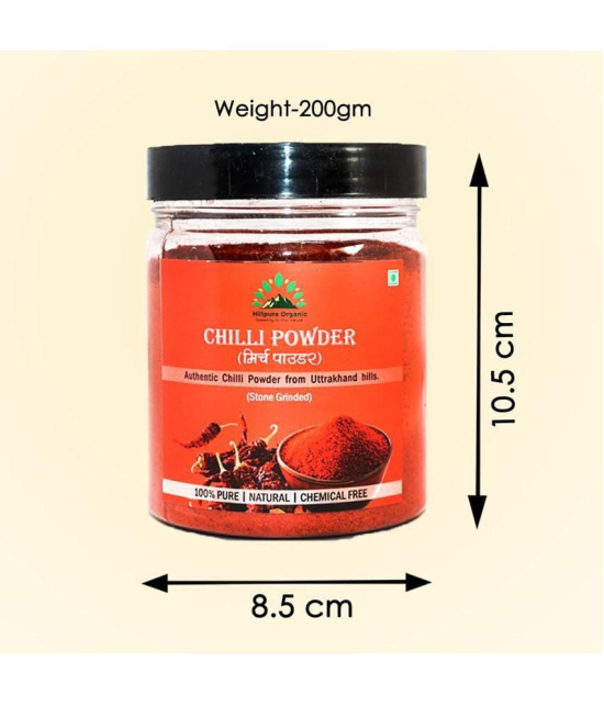 Hillpure Organic - 200 gm Laal Mirch (Red Chili) ( Pack of 1 )