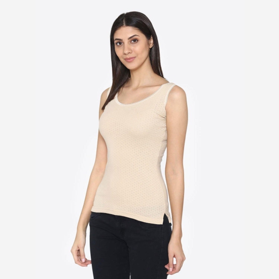 Vami Sleeve- less Thermal Top For Women in Skin Color XL