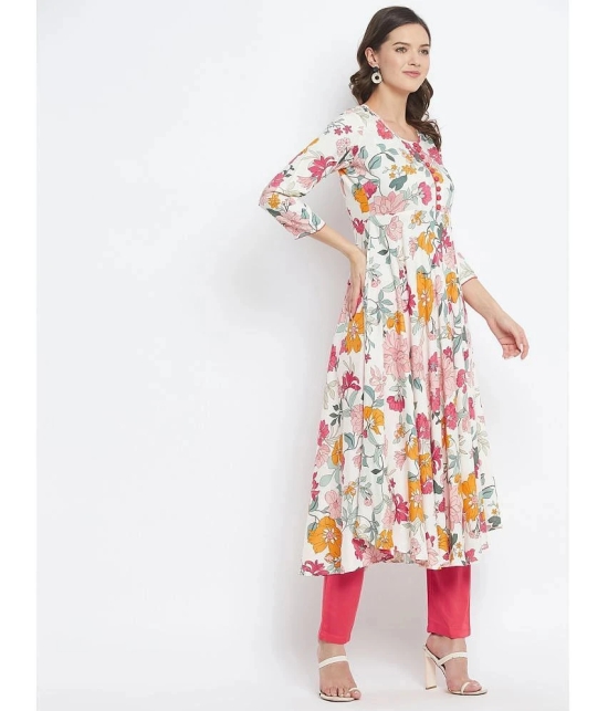 Tissu - Multicolor Rayon Womens Flared Kurti ( Pack of 1 ) - None