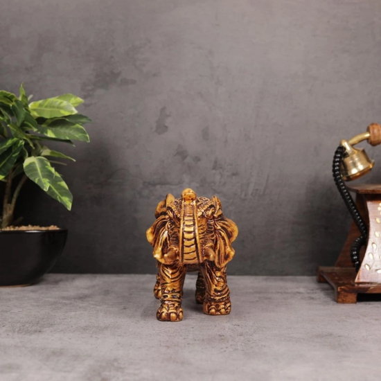 Artarium Warrior Elephant Statue Antique for Your Home,Office Table Decorative & Gift Article,Animal Showpiece Figurines Pack of 1