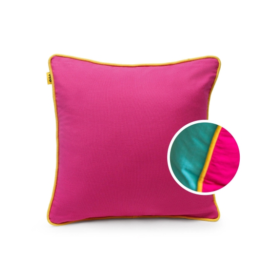 Reversible Cord Cushion Cover | Single Pink-Marine 16