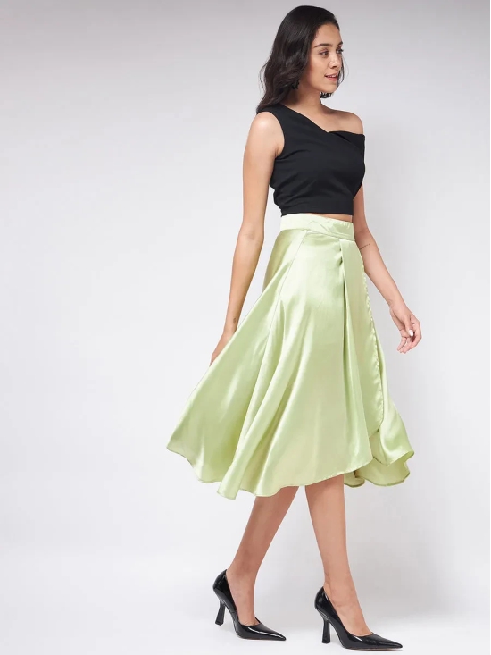 One Shoulder Crop Top With Flared Skirt S