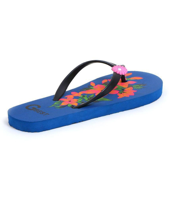 GBest - Blue Women''s Thong Flip Flop - None