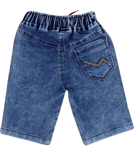 Cremlin Clothing - Indigo Cotton Blend Boys Bermudas ( Pack of 1 ) - None