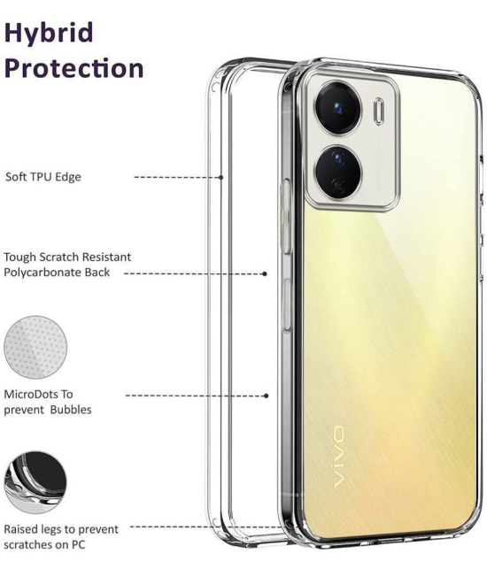 Case Vault Covers Silicon Soft cases Compatible For Silicon Vivo T2x 5G ( Pack of 1 ) - Transparent