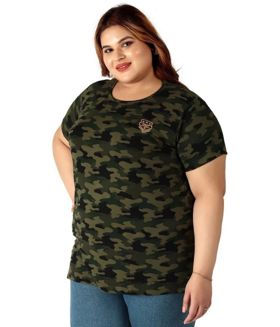 Neo Garments Green Cotton Regular Fit Womens T-Shirt ( Pack of 1 ) - None