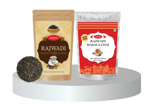 Rajwadi Kadak Masala Chai 100 gms + INSTANT Masala Chai Premix 100 gms-200 gms