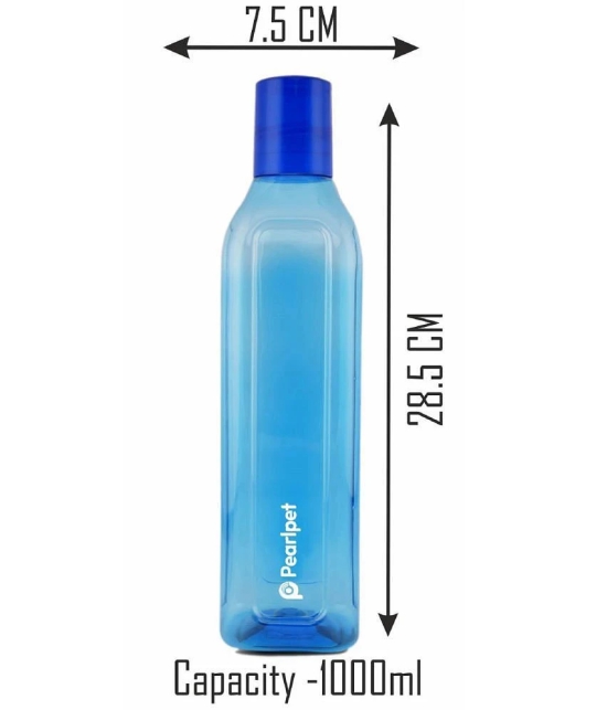 PearlPet - Blue Water Bottle ( Pack of 6 ) - Blue