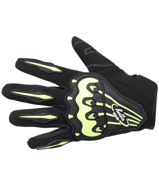 Auto Hub Full Fingers Nylon Riding Gloves ( Pair of 1 ) - Free Size