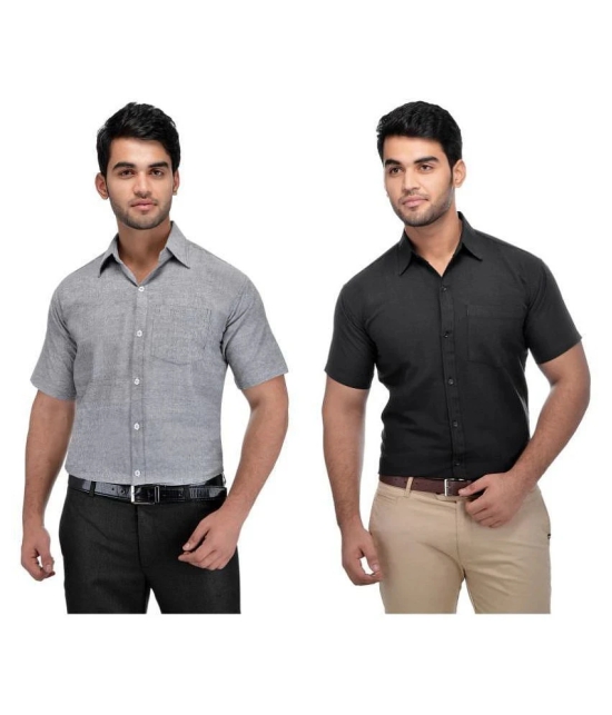 DESHBANDHU DBK Cotton Regular Fit Half Sleeves Mens Formal Shirt - Multi ( Pack of 1 ) - None