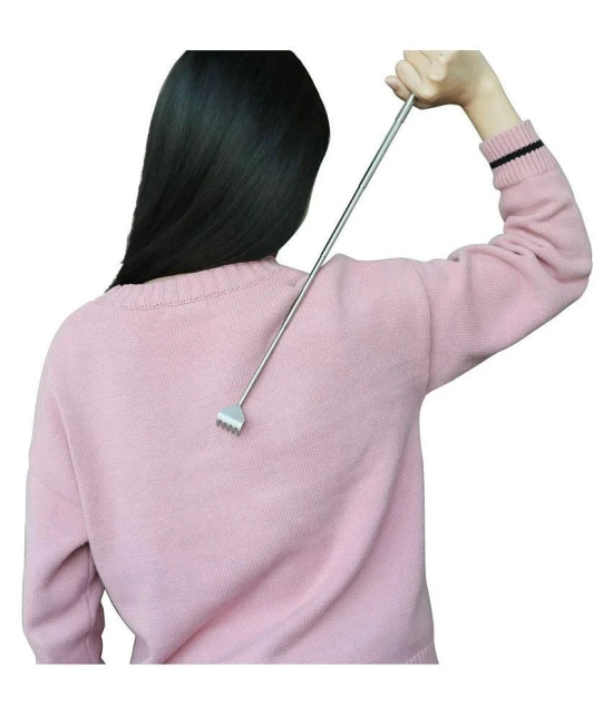 Extendable Stainless Steel Back Itching Scratcher With Telescopic Itching Stick