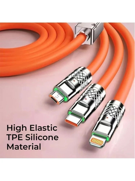 Tecsox Orange 5 A Multi Pin Cable 1 Meter - Orange