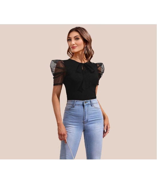 Sheetal associates - Black Polyester Women's Regular Top ( Pack of 1 ) - None