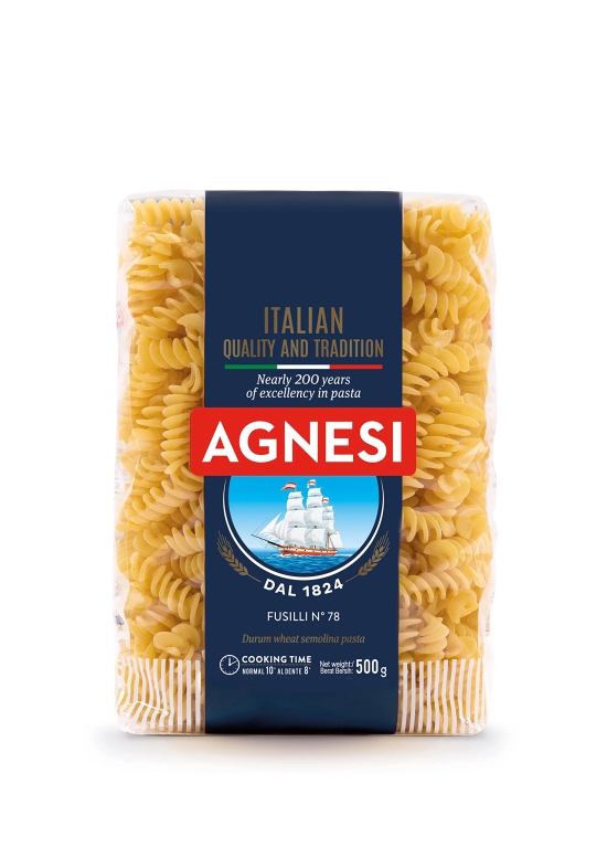 Agnesi Fusilli Pasta, 500 Gm