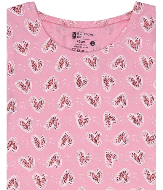 Bodycare Pink Cotton Girls A-line Dress ( Pack of 1 ) - None