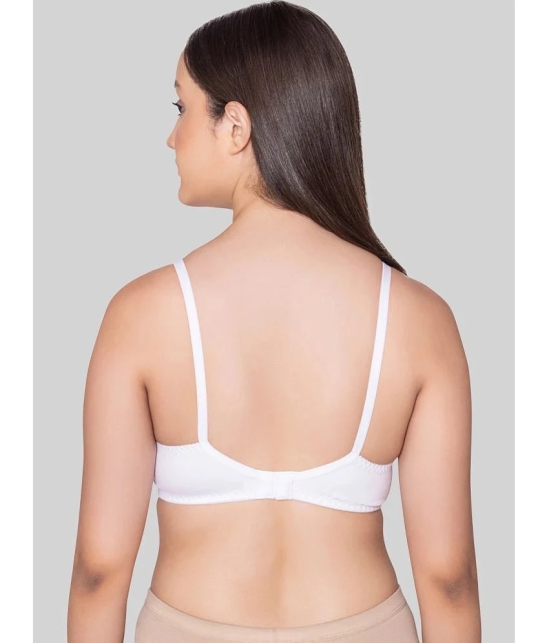 Bodycare White Cotton Blend Lightly Padded Womens Everyday Bra ( Pack of 2 ) - None