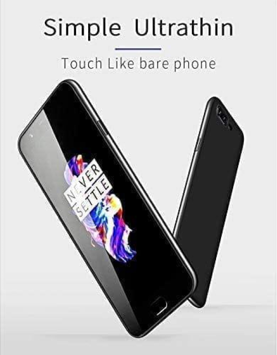 Winble OnePlus 5 Back Cover Case Soft Flexible (Black)