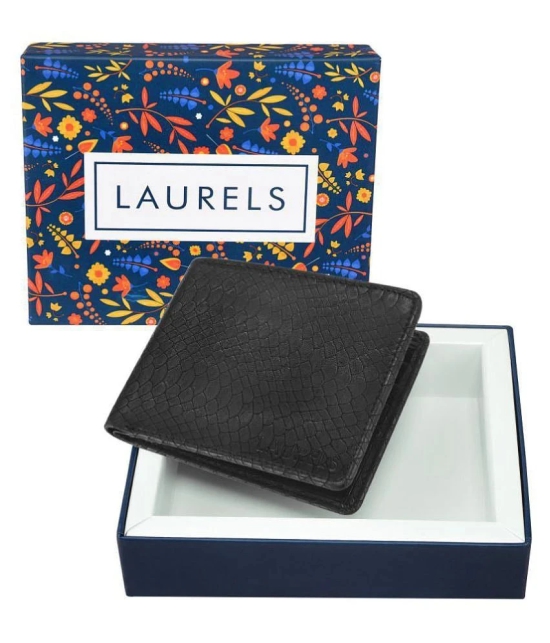 Laurels Faux Leather Black Fashion Regular Wallet