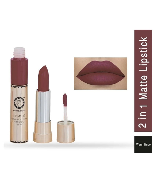 Colors Queen Long Lasting Matte Lipstick Warm Nude 8 g