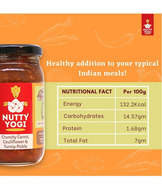 Nutty Yogi Crunchy Carrot Cauliflower Pickle 200 g