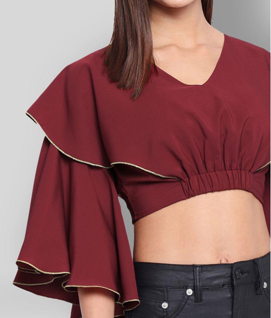 ALL WAYS YOU - Red Polyester Womens Crop Top ( Pack of 1 ) - 2XL