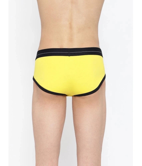 La Intimo Yellow Cotton Mens Briefs ( Pack of 1 ) - None