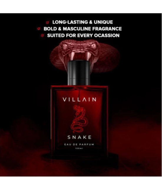 VILLAIN - Snake Perfume for Men 100ml | Ultra Long Lasting Eau De Parfum (EDP) For Men 1 ( Pack of 1 )