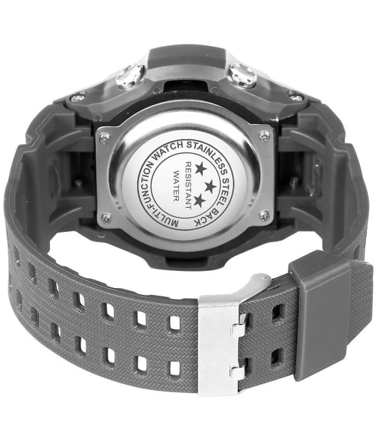 Hala Light Grey Resin Digital Mens Watch