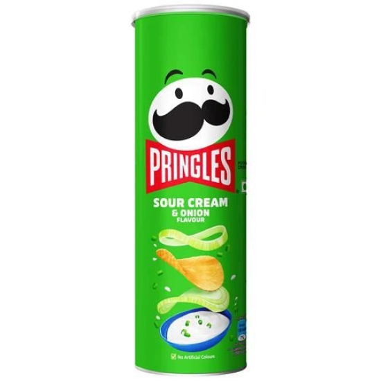 Pringles Sour Cream & Onion Flavour Potato Chips, 107 Gm