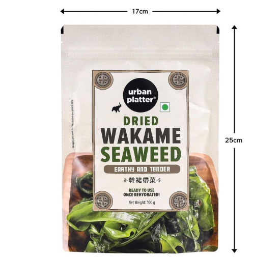 Urban Platter Wakame Seaweed [Low Fat, Source of Protein, High Fibre] (100g)