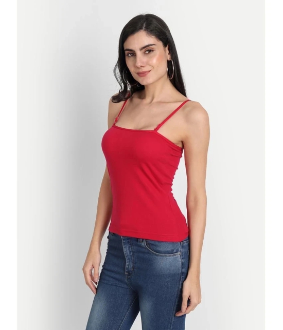 AIMLY Cotton Slip - Red Single - None