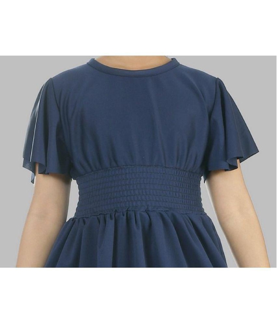 Pichkari - Navy Blue Rayon Girls Frock ( Pack of 1 ) - None