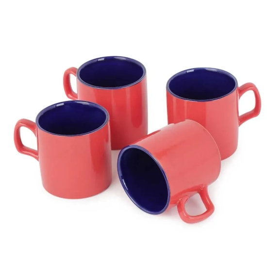 Espresso Ceramic Cup | Set of 4 Jodhpuri Blue - Rust