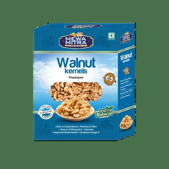 Mewa Mitra Premium Walnut Kernels (Without Shell) - Light Golden Akhrot Giri - 250g