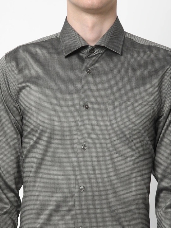 Premium Slim Fit Micro Checked Cotton Formal Shirt