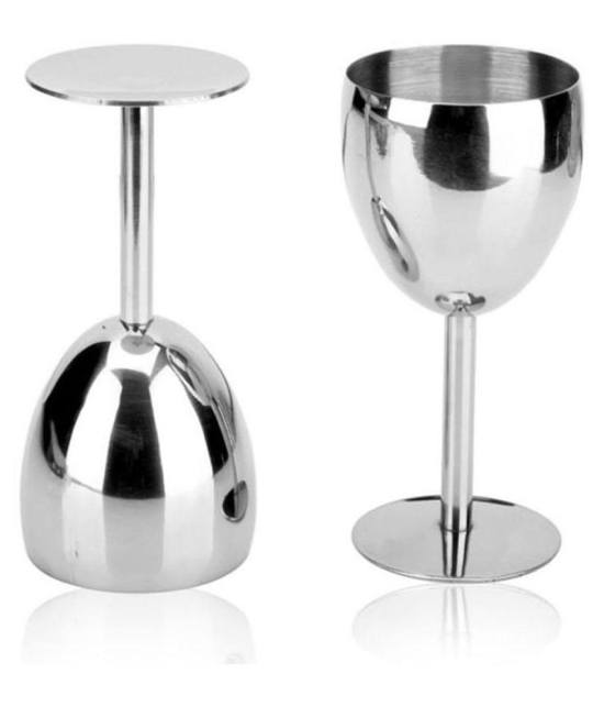 Dynore Stainless Steel 250 ml Wine Glasses