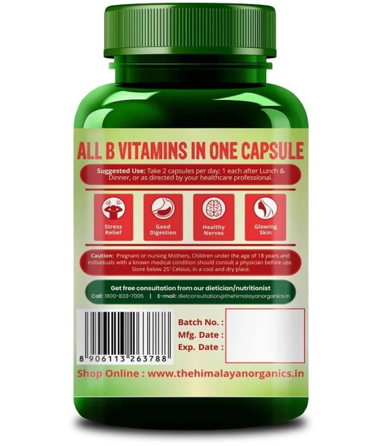 Himalayan Organics Plant Based Vitamin B12 Natural- 60 Veg Capsules