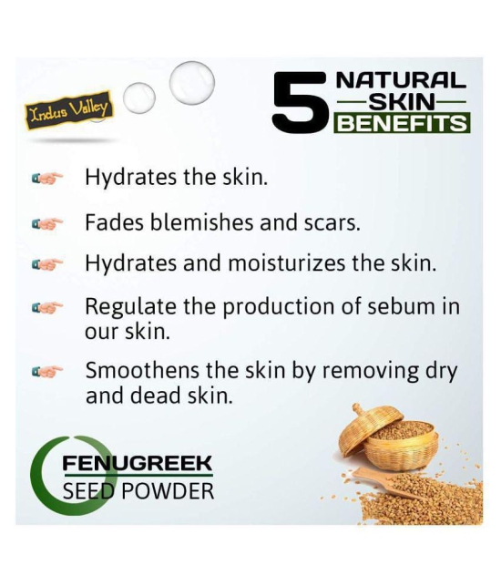 Indus Valley Bio Organic 100% Herbal Fenugreek Powder with Hibiscus Powder Combo Pack 200g