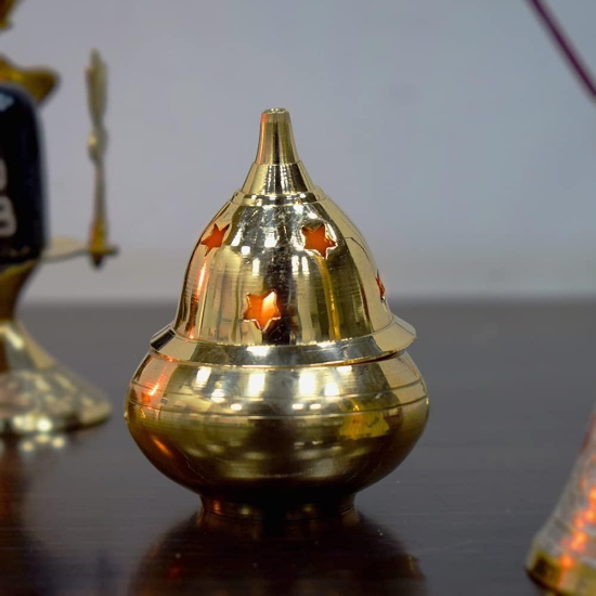 Akhand Diya (Gold)-Model 5