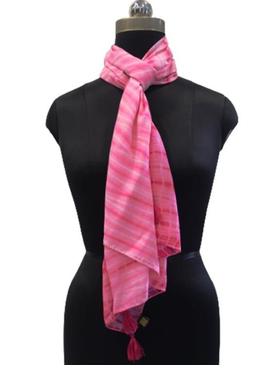 Pink Printed Modal Scarves