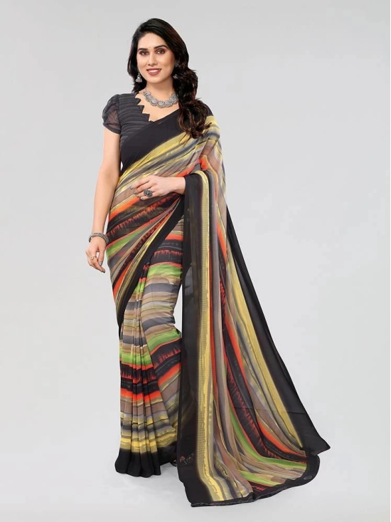 ANAND SAREES Chiffon Printed Saree With Blouse Piece - Beige ( Pack of 1 ) - Beige