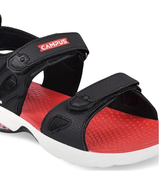 Campus - Black Mens Floater Sandals - None