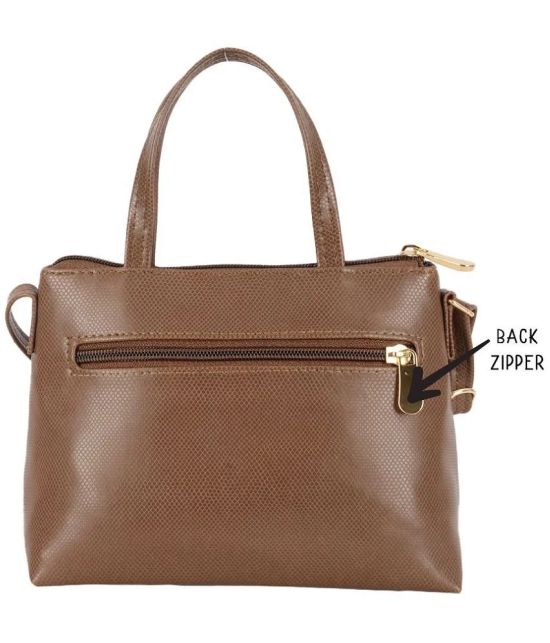 Baggit Brown PU Satchel Bag - Brown