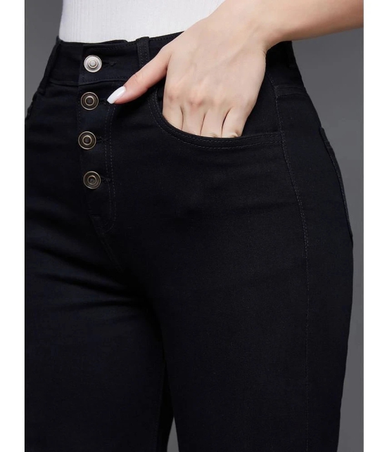 Miss Chase - Black Denim Wide Leg Womens Jeans ( Pack of 1 ) - None